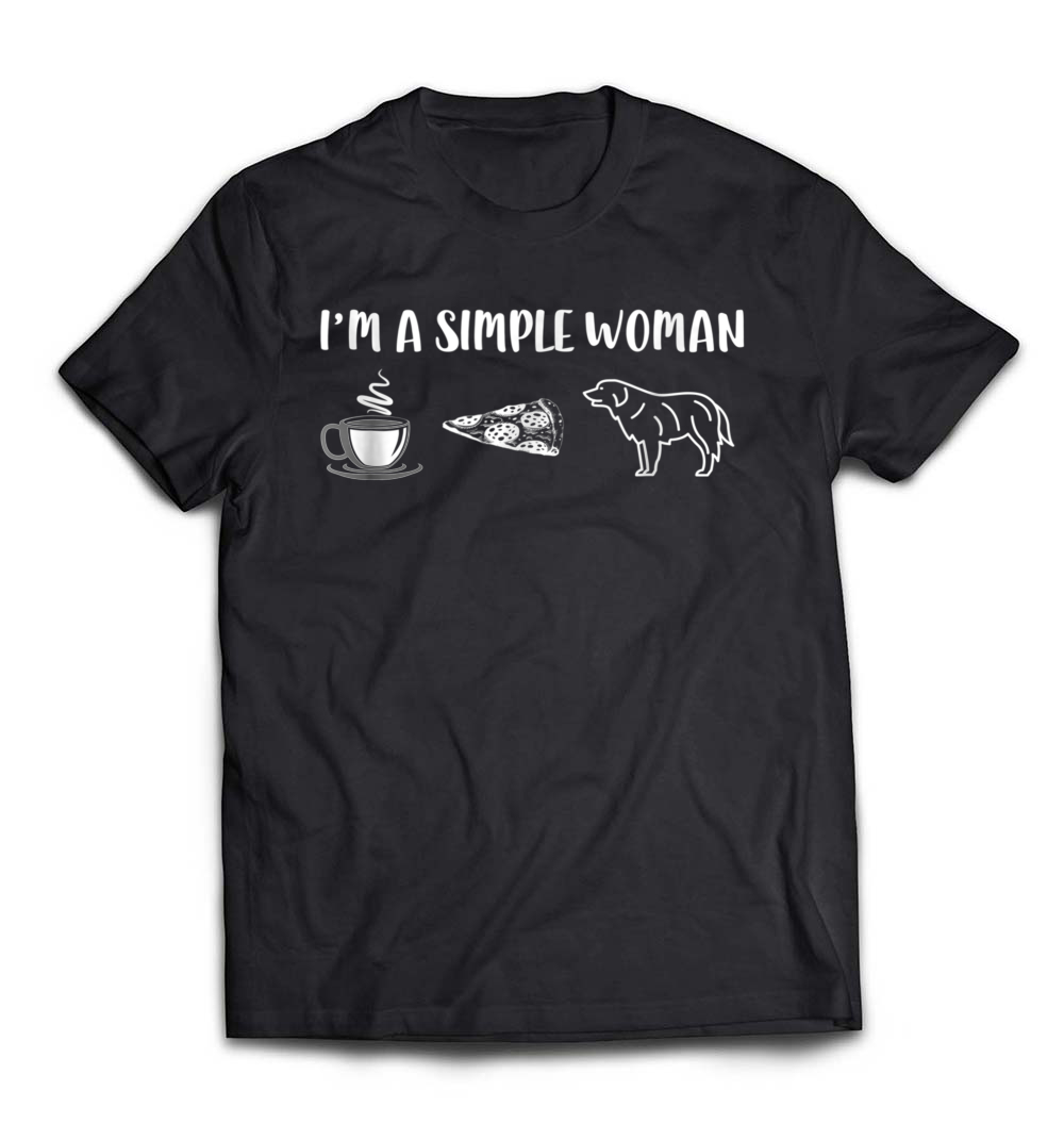 B07BHJYP6X_Black_Org_I'm a Simple Woman Coffee Pizza Golden Retriever Dog T-Shirt.jpeg
