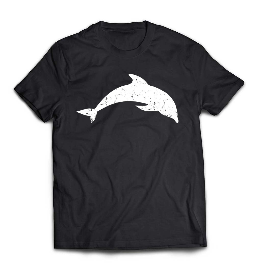 B07BHMQCYC_Black_Org_Distressed Dolphin T-Shirt Gift Costume Outfit.jpeg