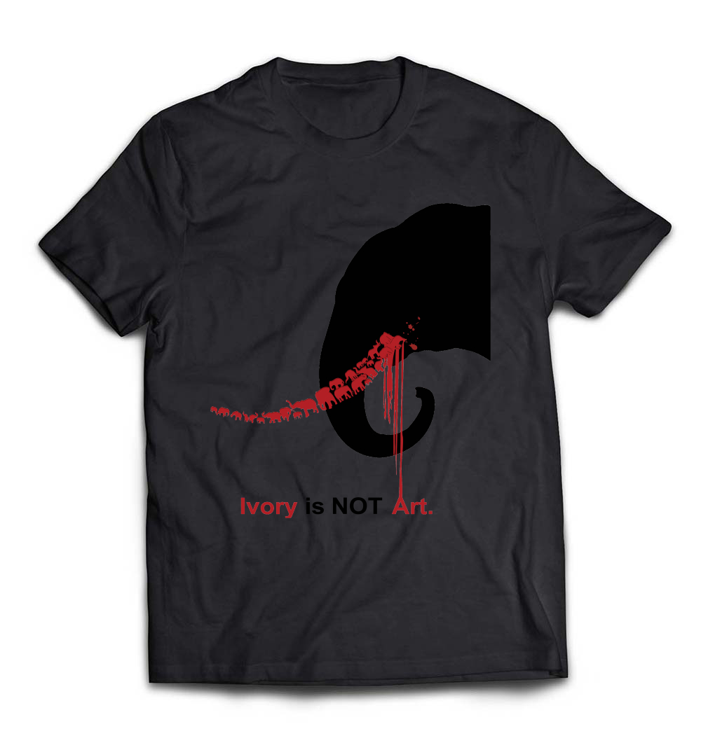 B07C6436TM_White_Org_Ivory Is Not Art Save The Elephant Earth Day Tshirt.jpeg
