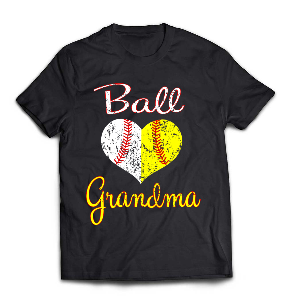 B07CCPLYX1_Black_Org_Womens Softball Grandma T-Shirt - Baseball Mom Shirt.jpeg